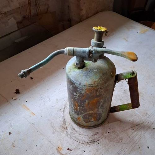 Vintage brass hand pump - hand-pump, garden