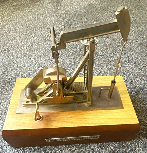 Vintage brass oil well - brass,