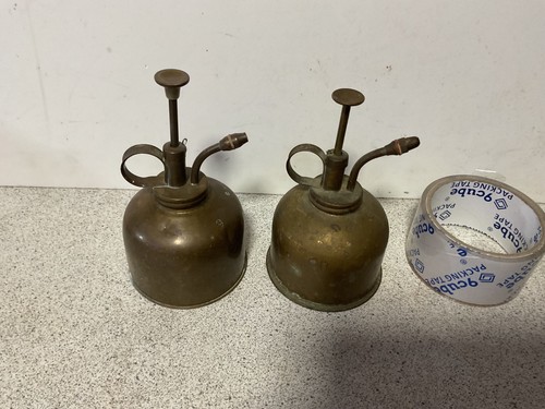 Pair brass vintage - of,